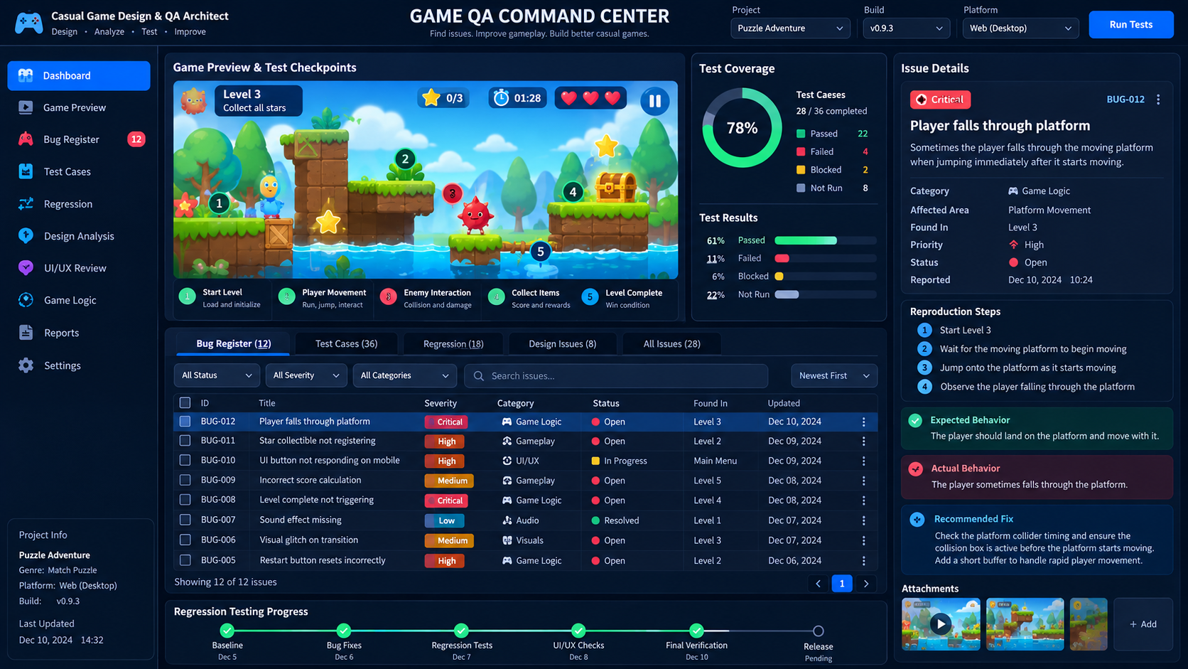 Casual Game Design & QA Architect preview