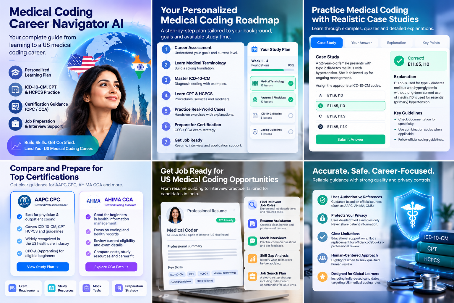 Medical Coding Career Navigator AI | US Coding & CPC Career preview