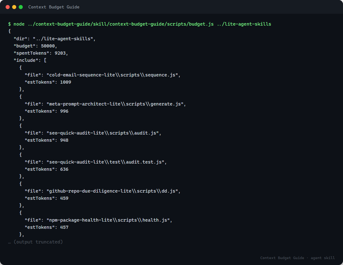 Context Budget Guide preview