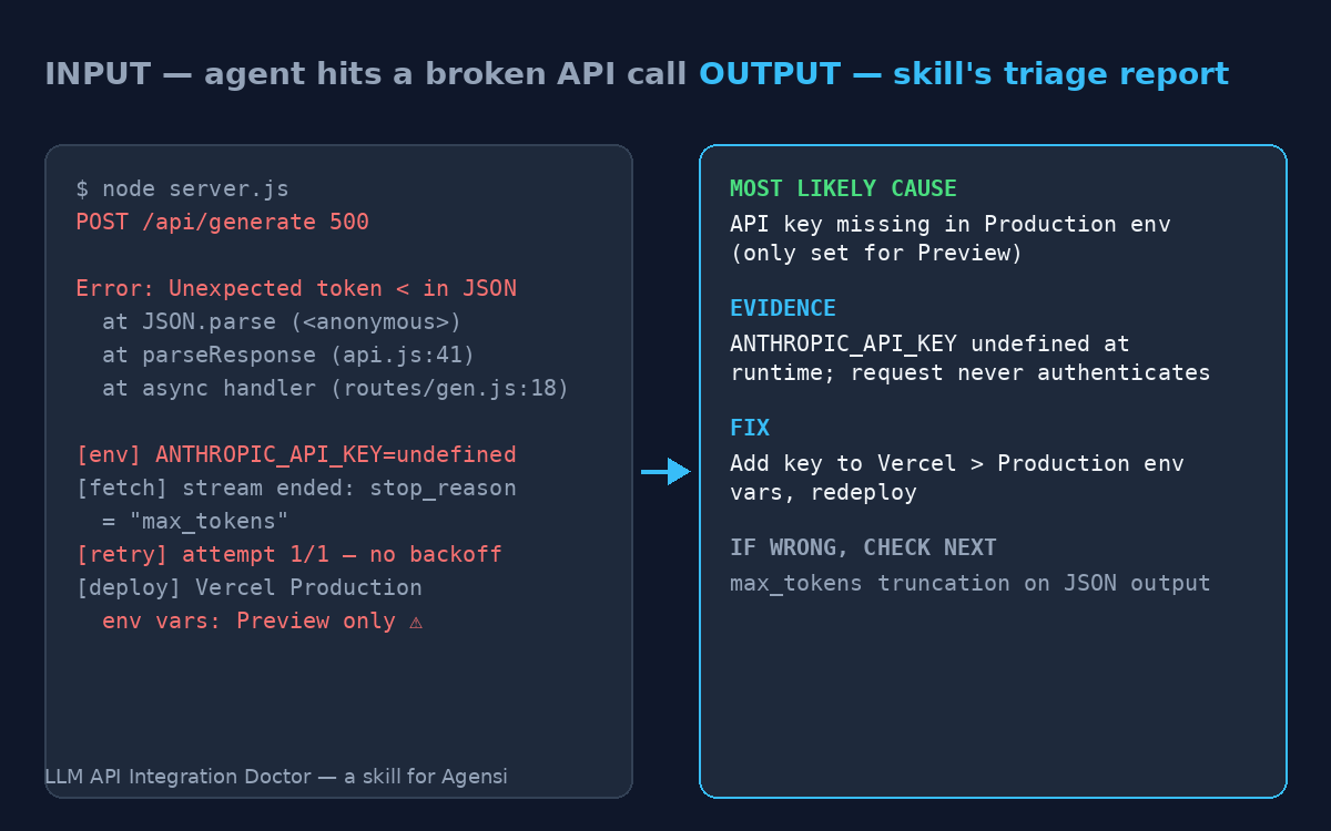 LLM API Integration Doctor preview