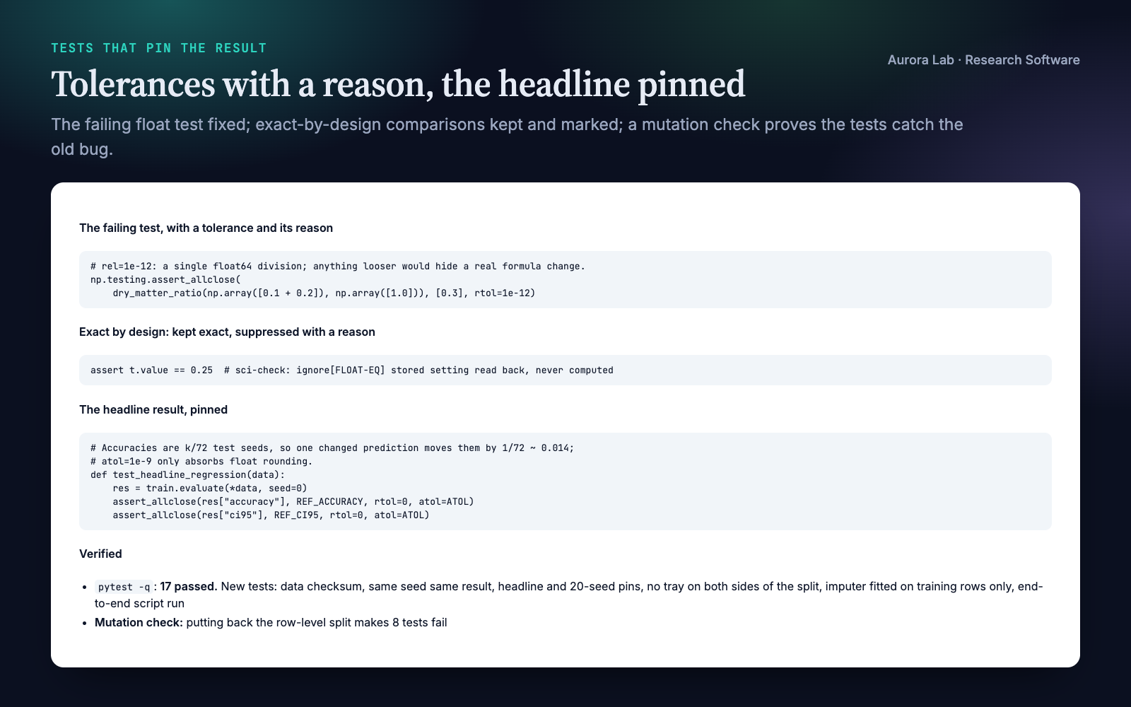 Research Software: Correct, Tested, Reproducible Code screenshot 4