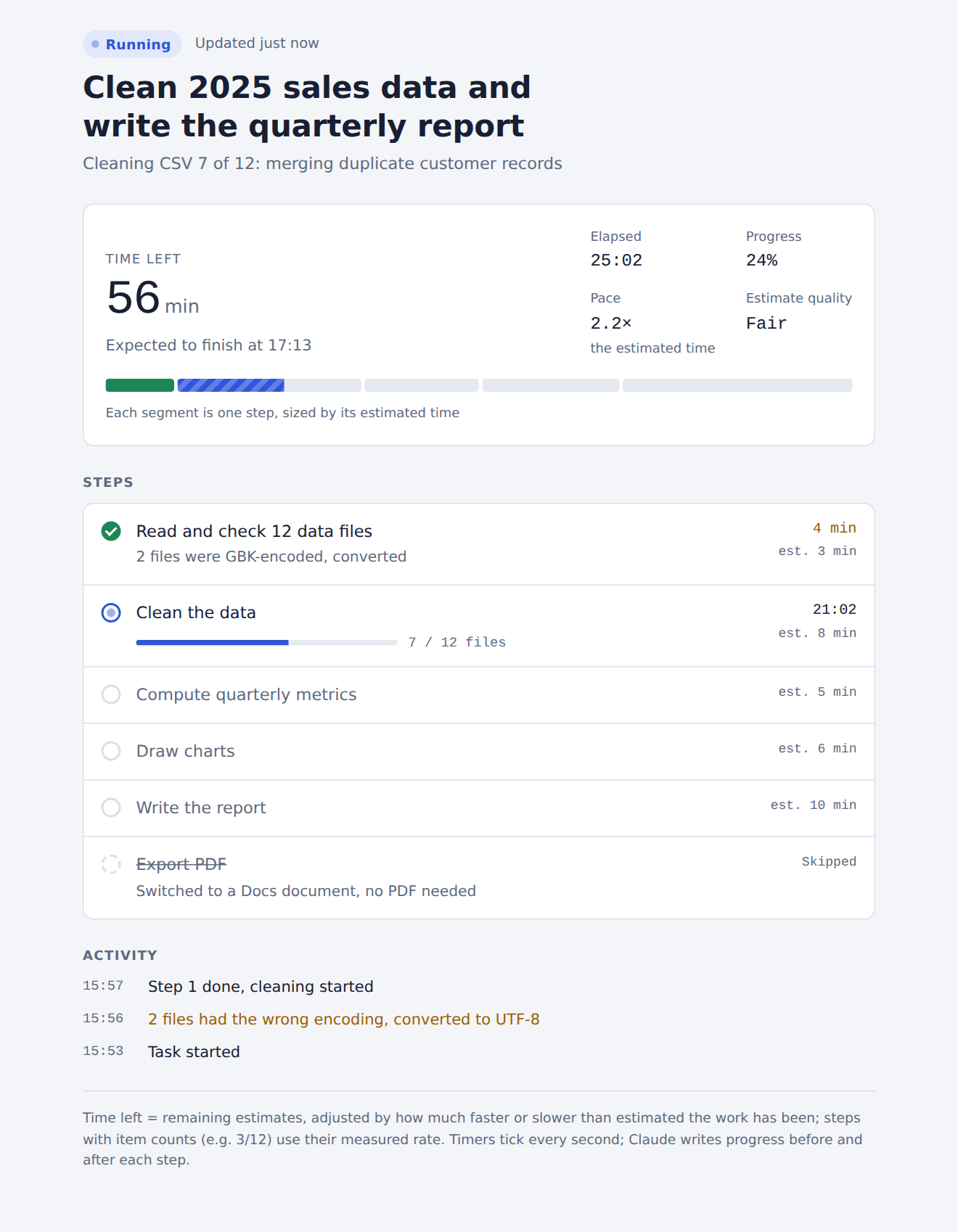 how-long: Live Progress Bar & ETA preview