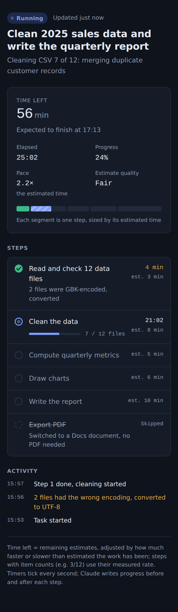 how-long: Live Progress Bar & ETA screenshot 2