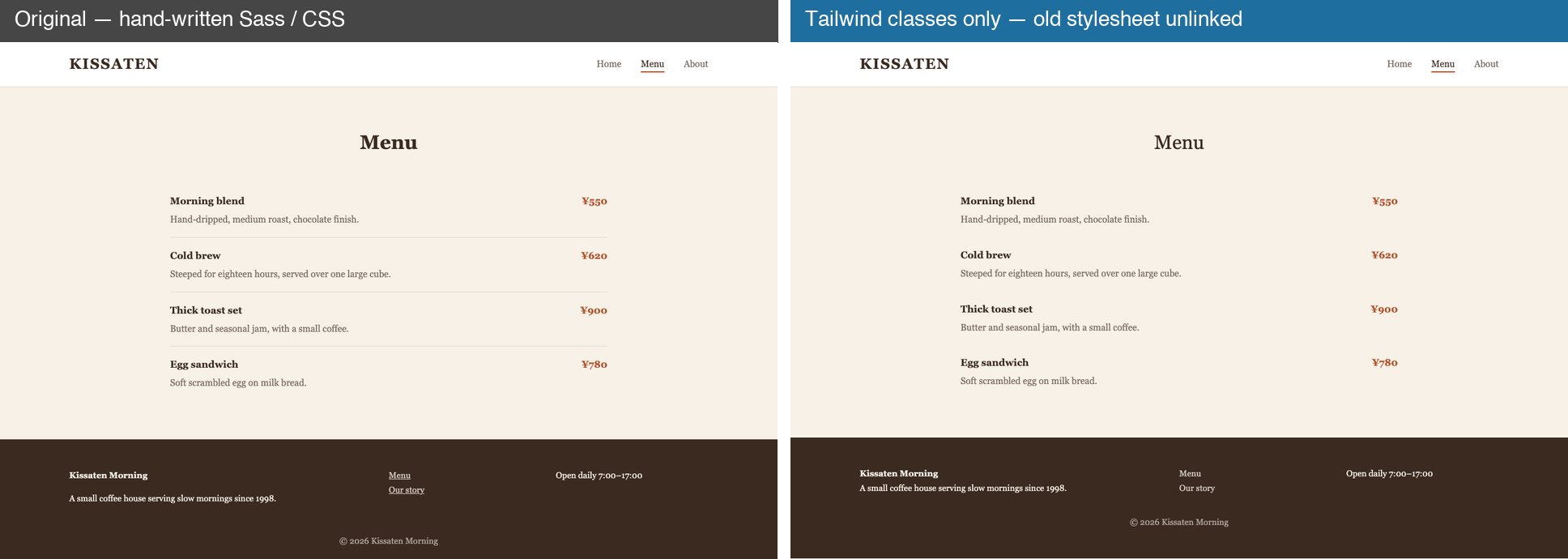 CSS to Tailwind — First-Pass Converter screenshot 2