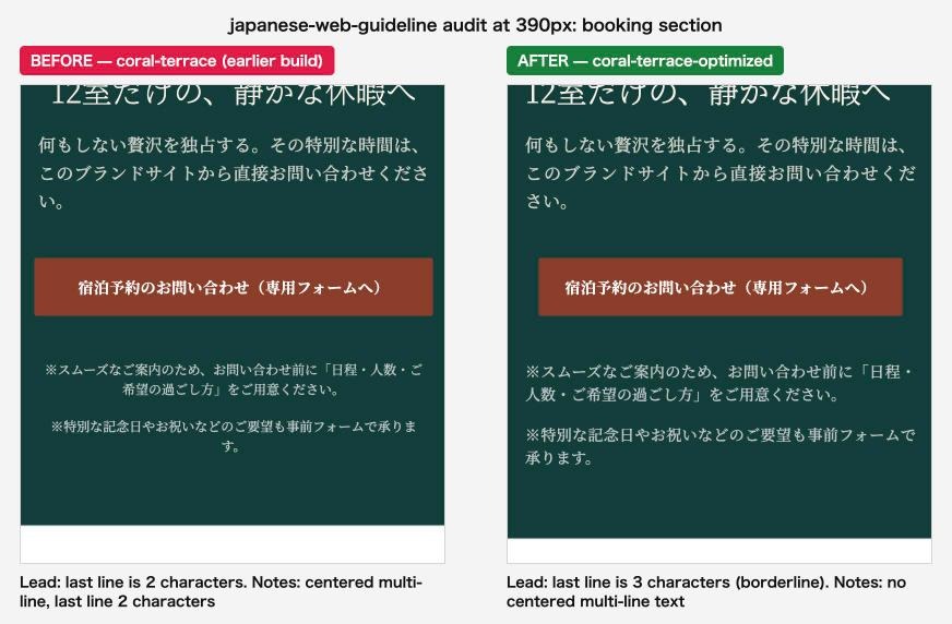 Japanese Web Guideline — Fix AI Defaults for JP Sites screenshot 2
