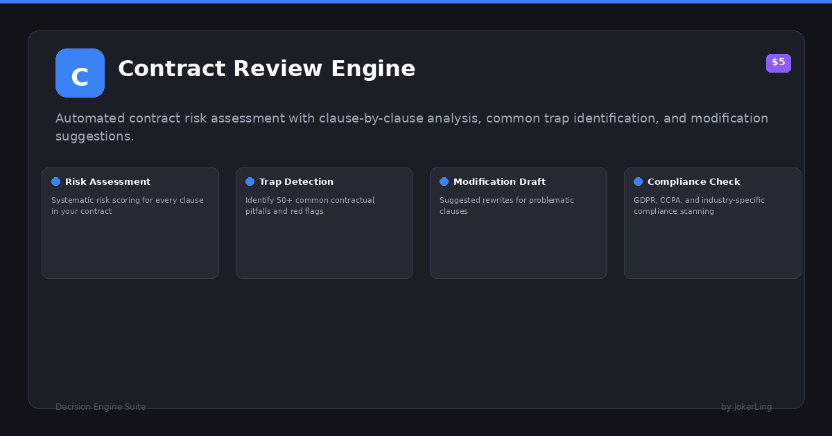 Contract Review Engine preview