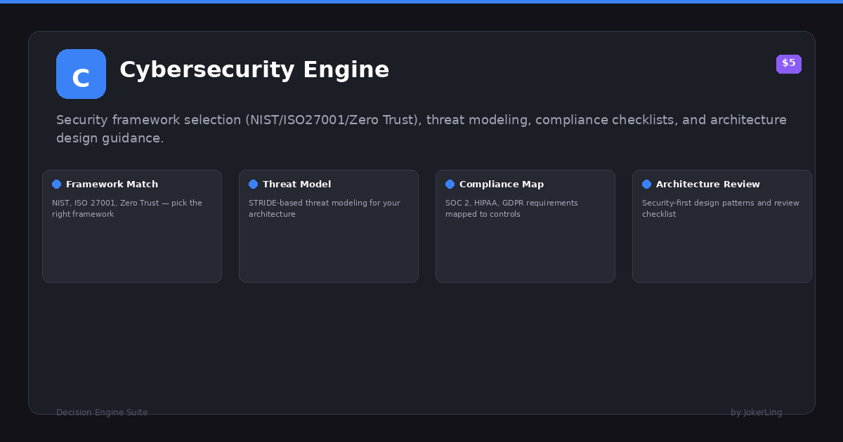 Cybersecurity Engine preview