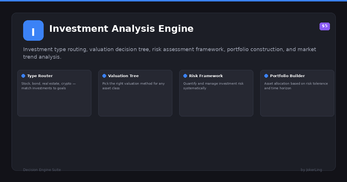 Investment Analysis Engine preview