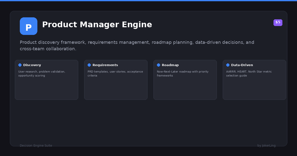 Product Manager Engine preview