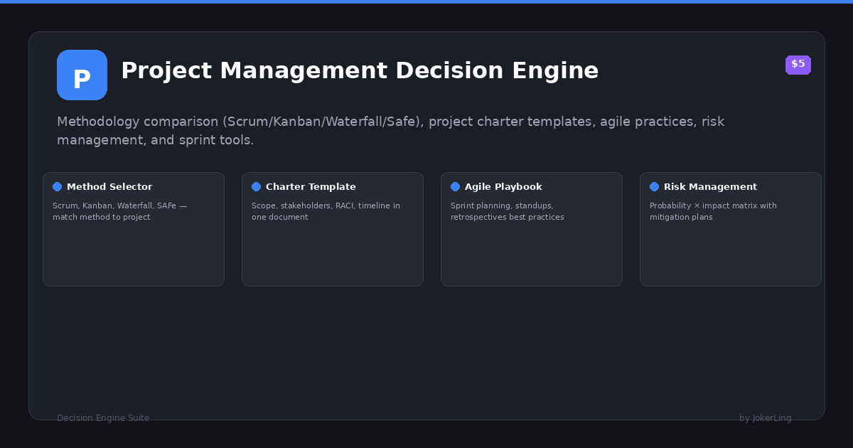 Project Management Decision Engine preview