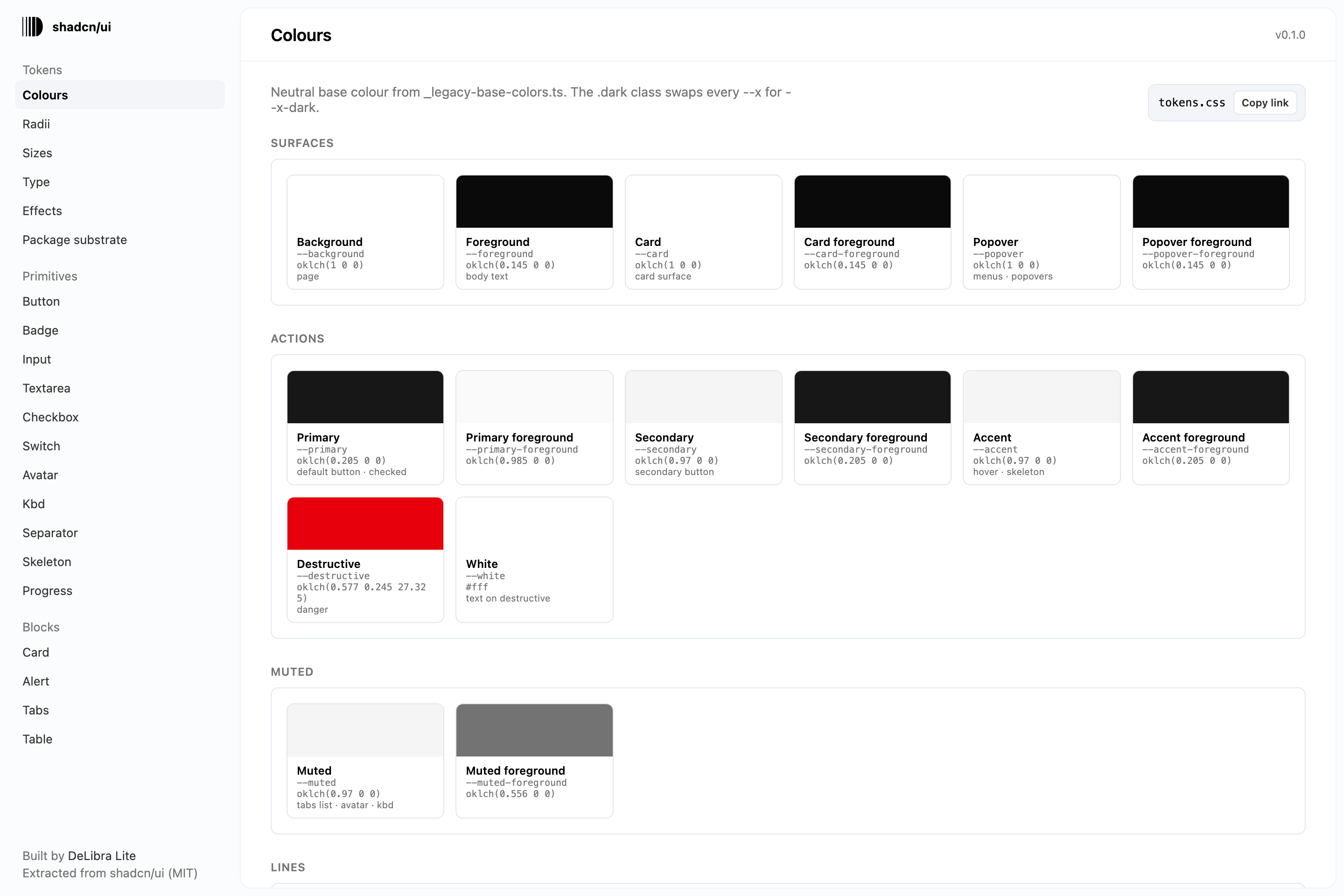 DeLibra: design systems builder screenshot 2