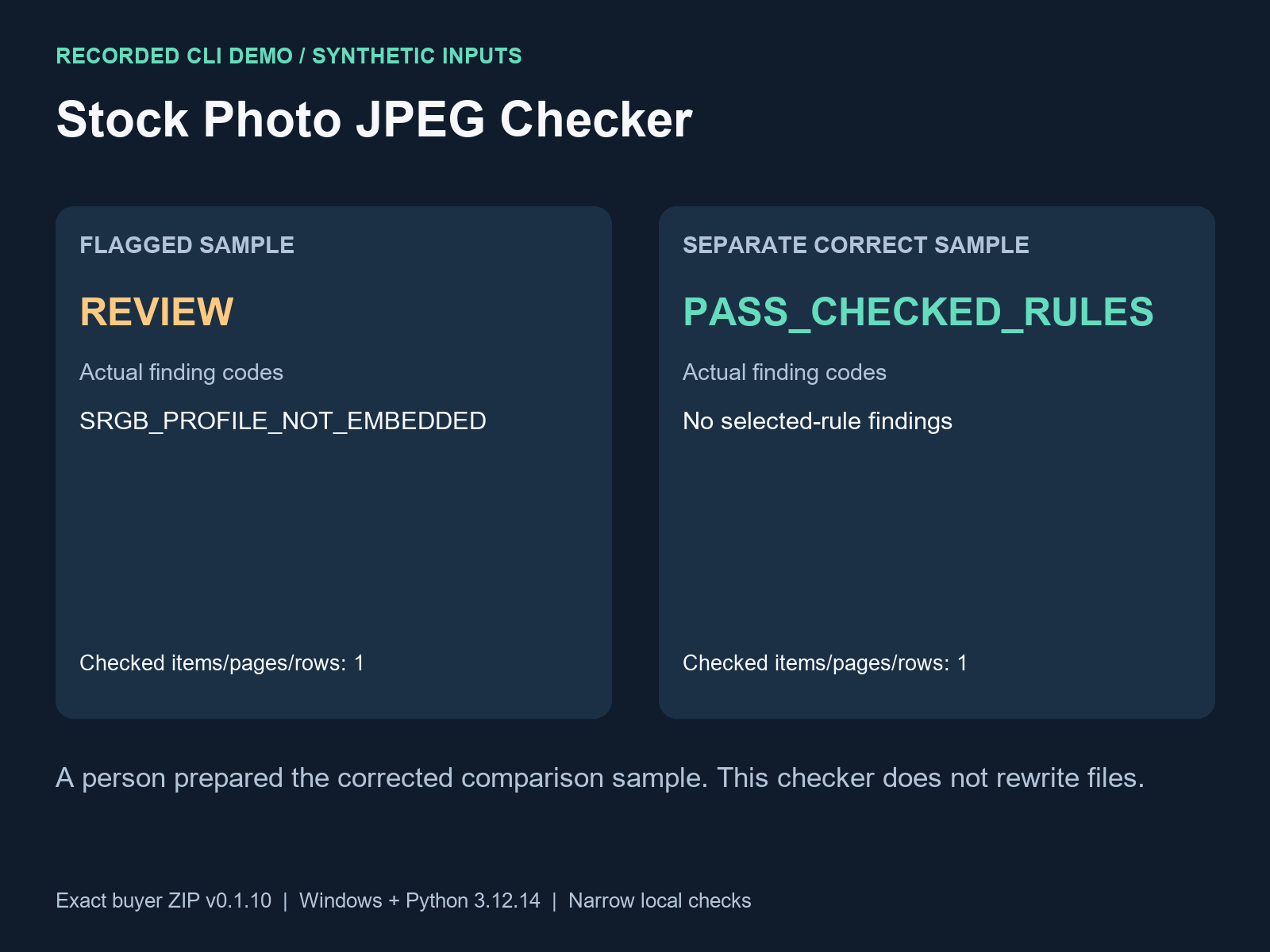 Stock Photo JPEG Checker Preflight screenshot 2
