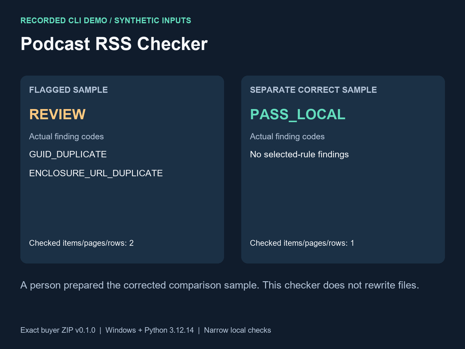 Podcast RSS Checker Preflight screenshot 2