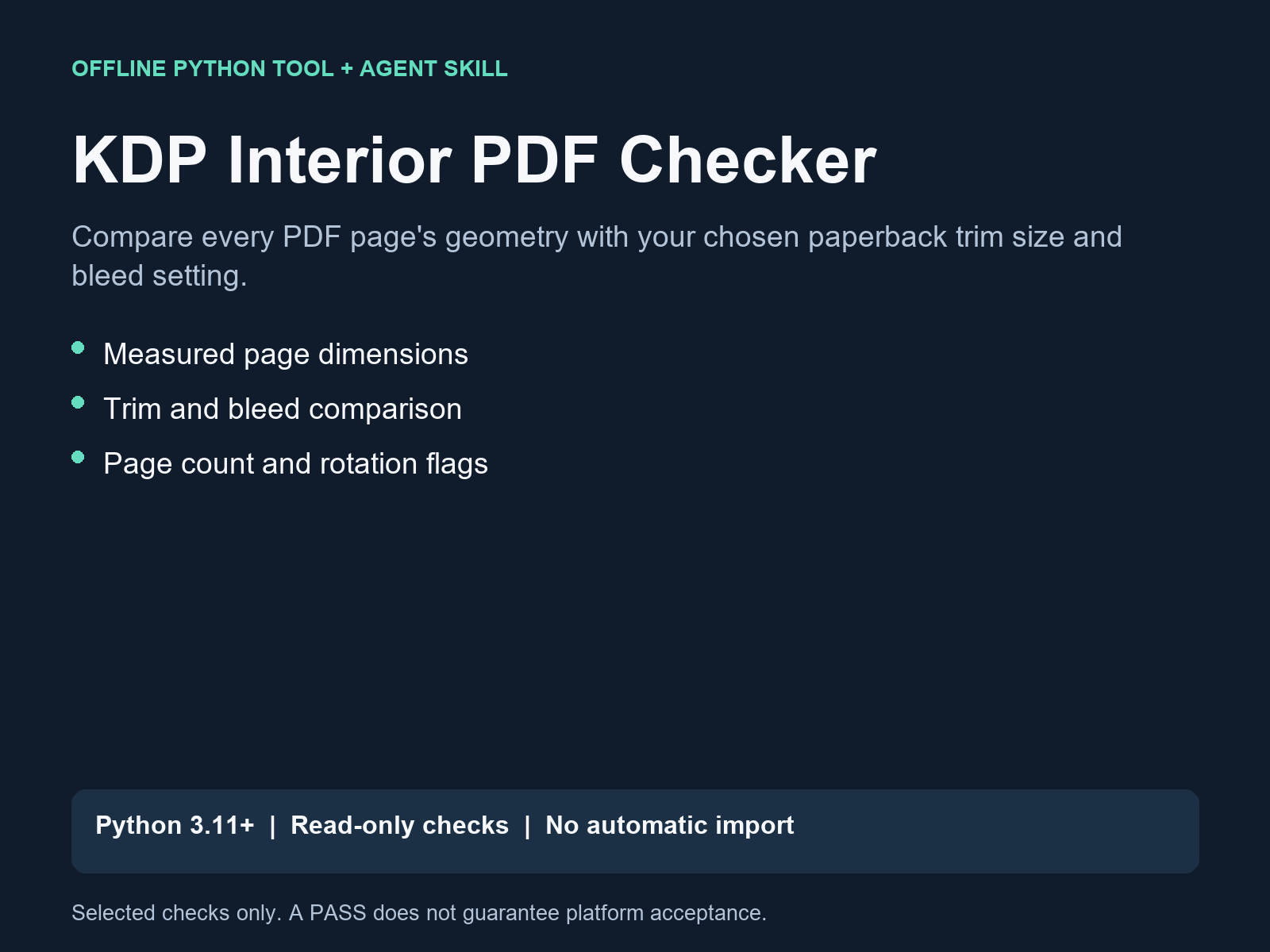 KDP Interior PDF Checker Preflight preview