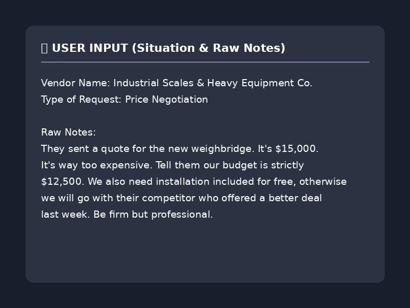 B2B Procurement & Vendor Negotiator preview