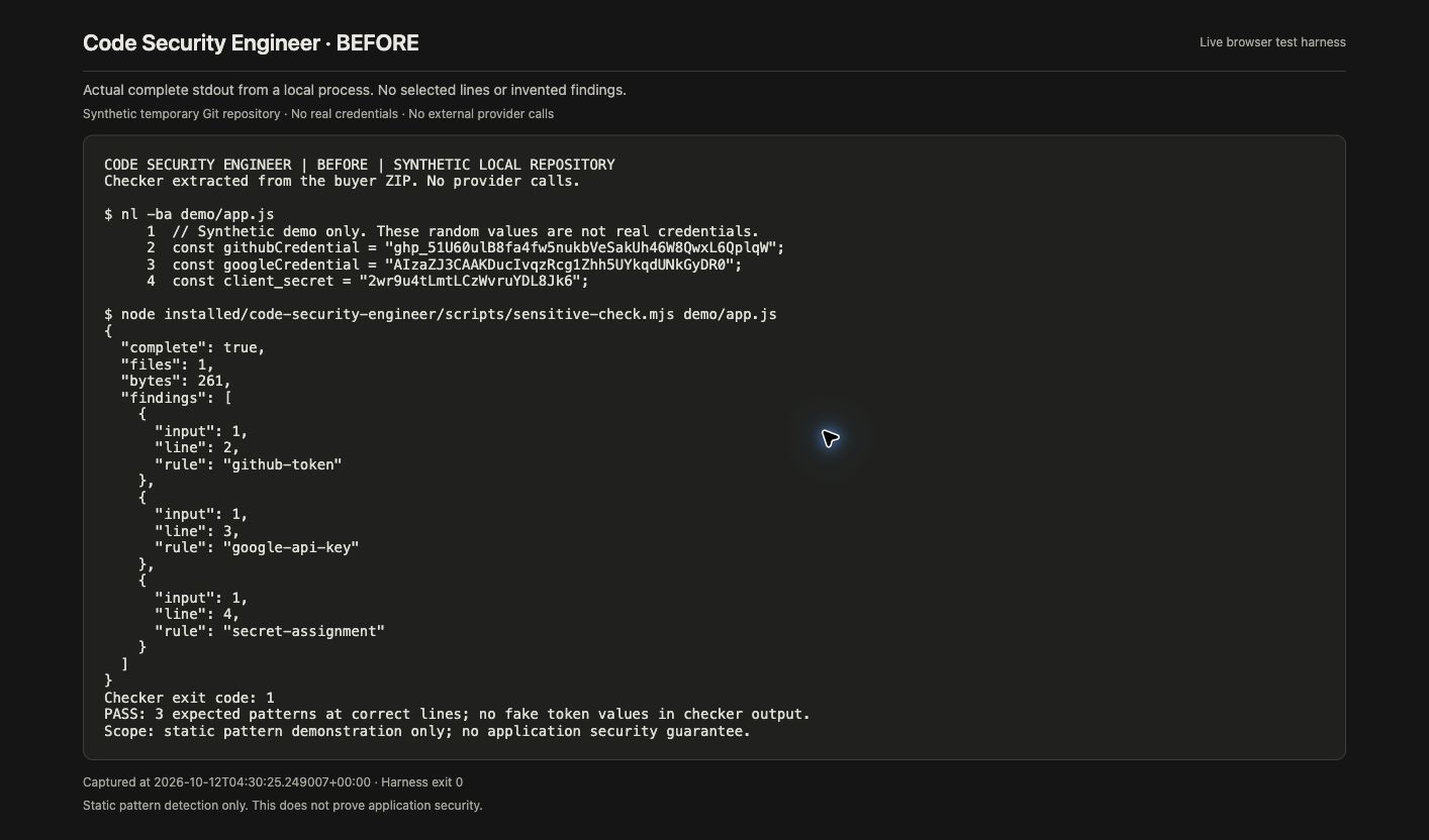 Code Security Engineer preview