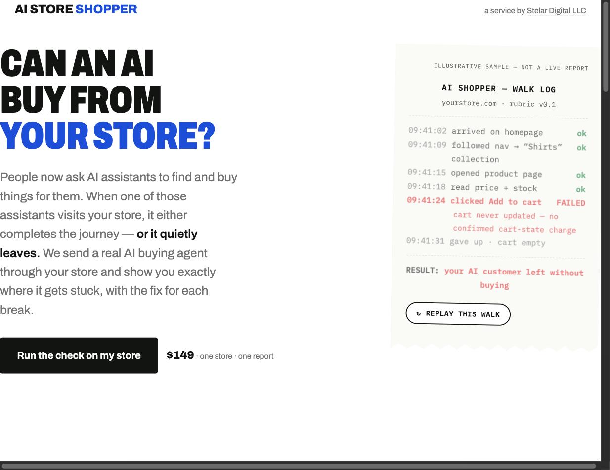 AI Store Shopper preview