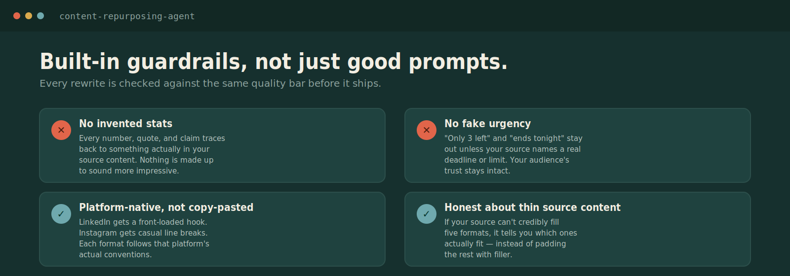 Content Repurposing & Distribution Agent screenshot 2