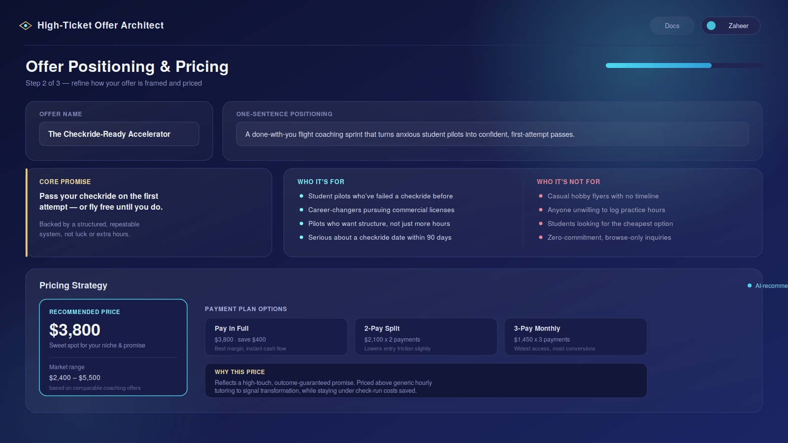 High-Ticket Offer Architect screenshot 2