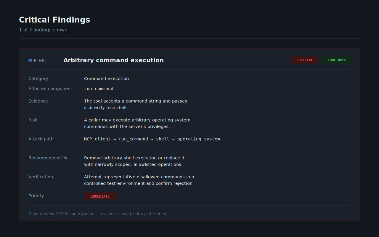 MCP Security Auditor screenshot 2