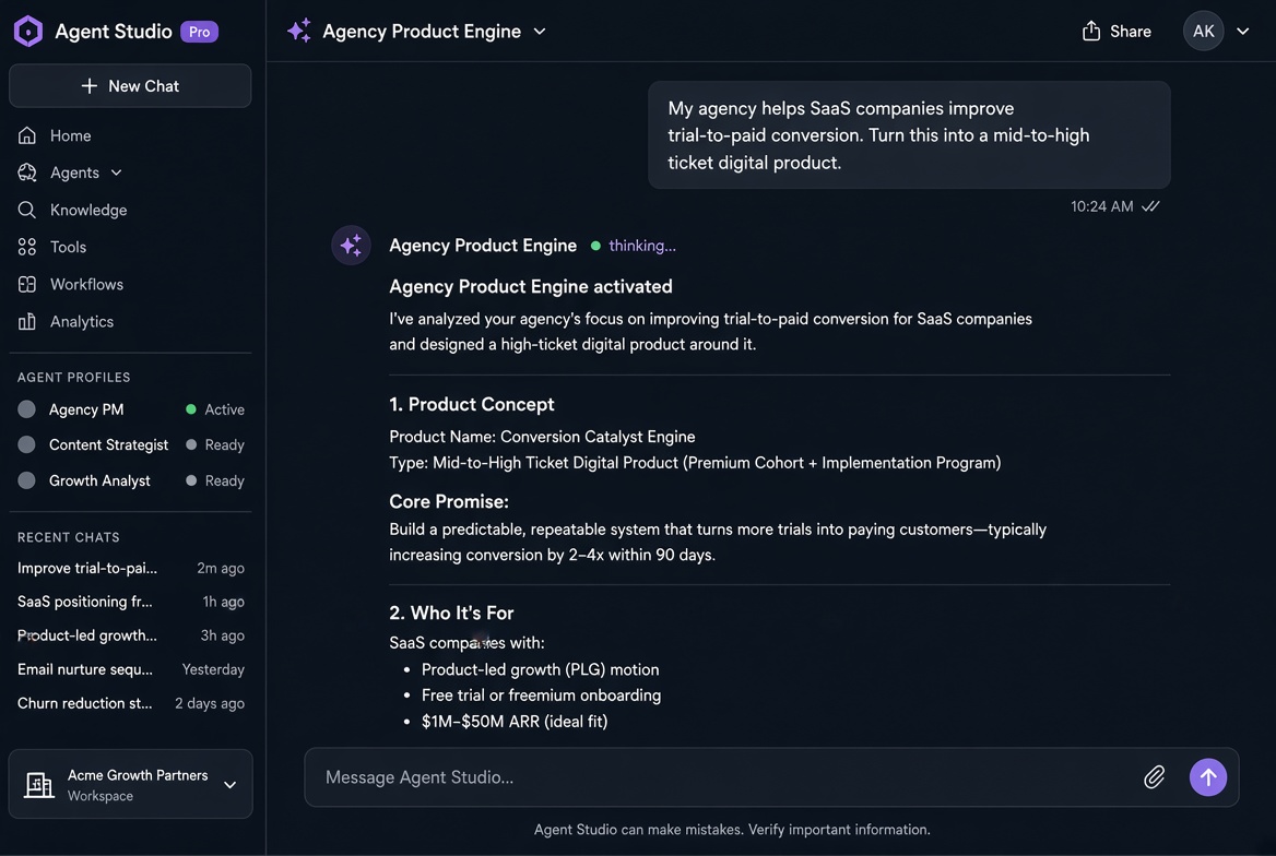 Agency Product Engine preview