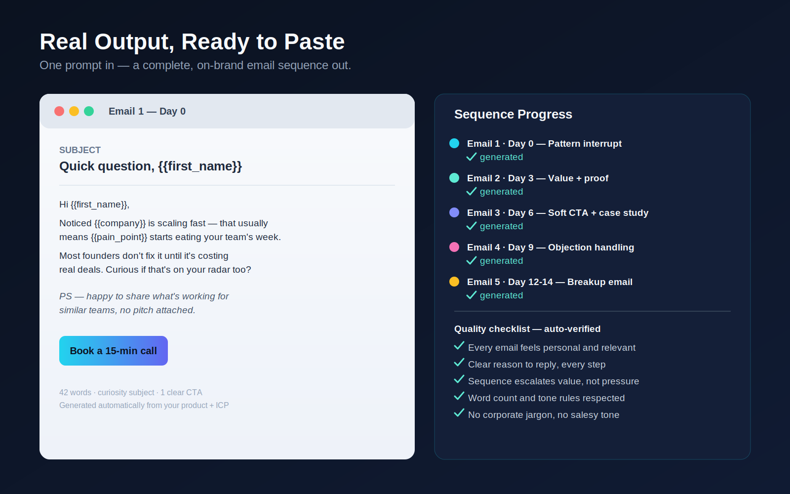 SaaS Cold Email Sequence Generator screenshot 2