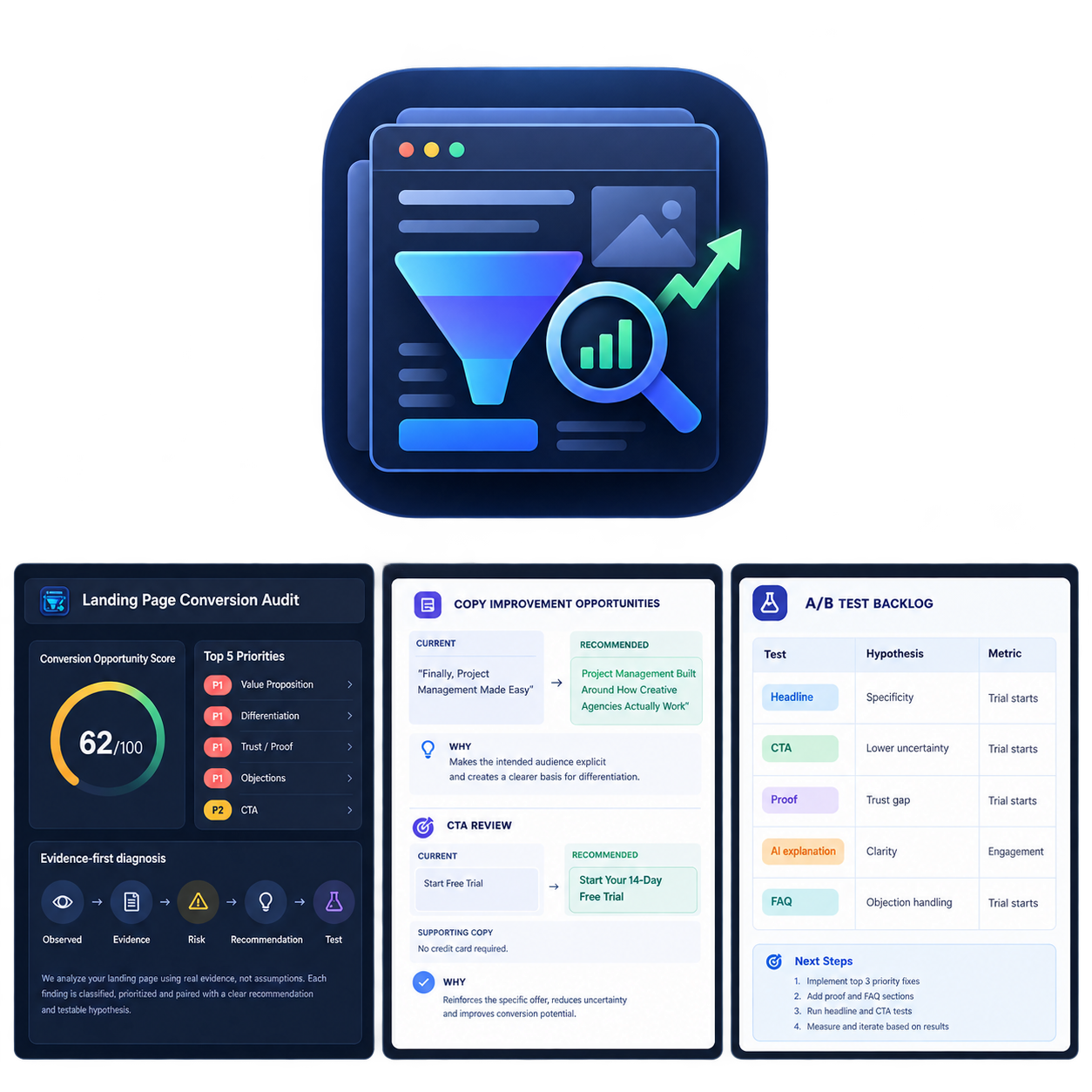 Landing Page Conversion Auditor V 1 screenshot 2