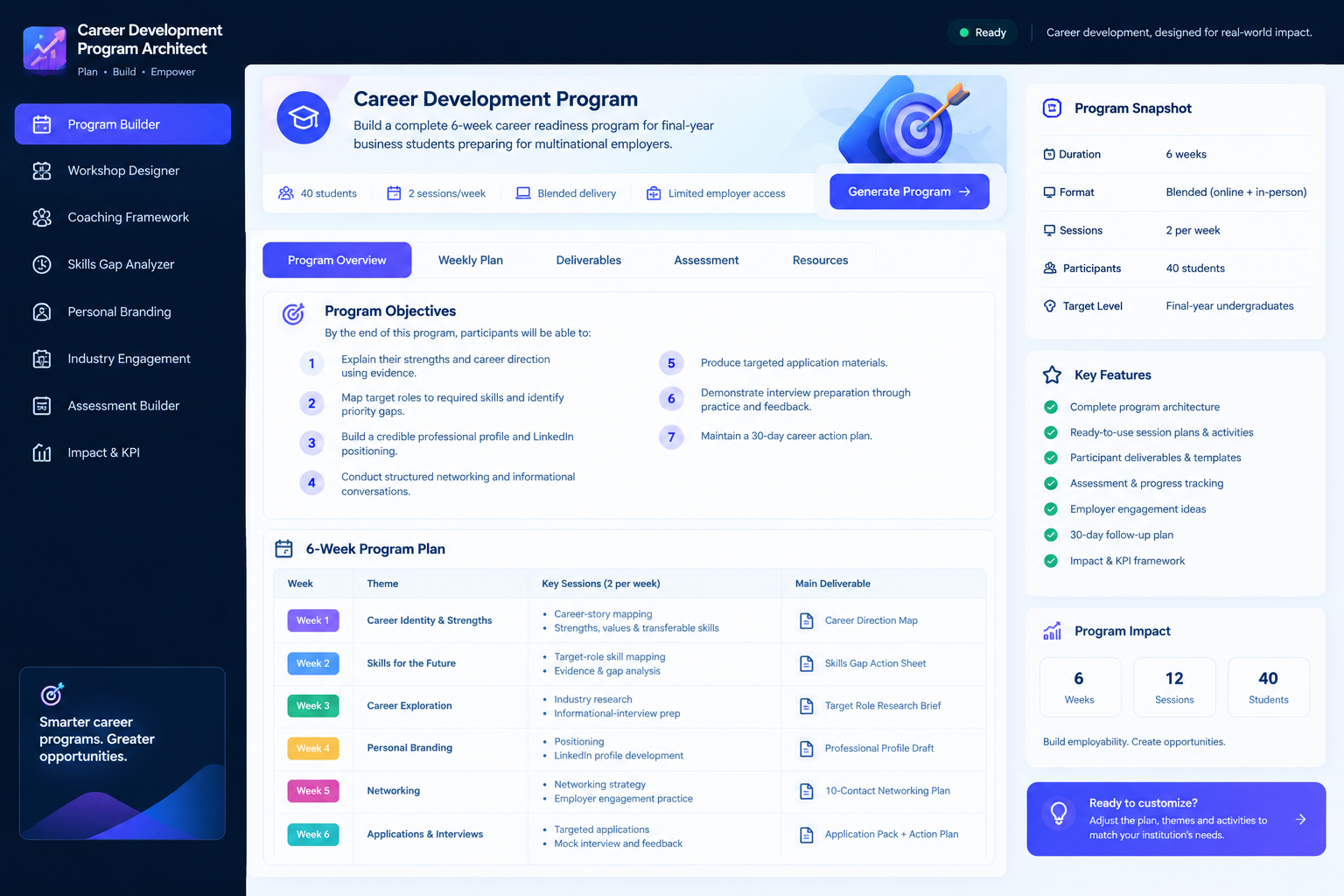 Career Development Program Architect screenshot 2