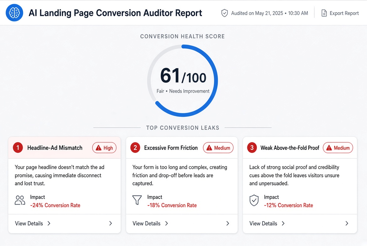 AI Landing Page Conversion System preview
