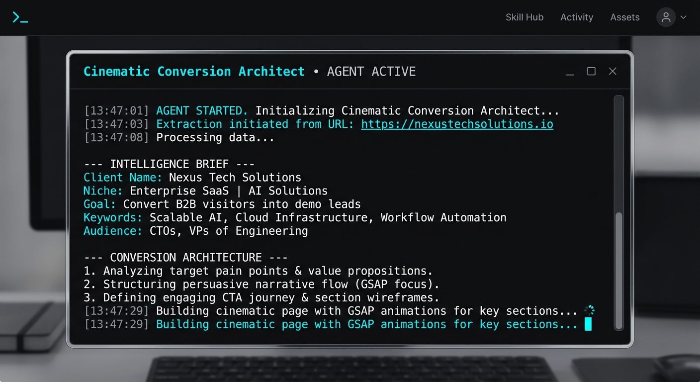 Cinematic Conversion Architect screenshot 2