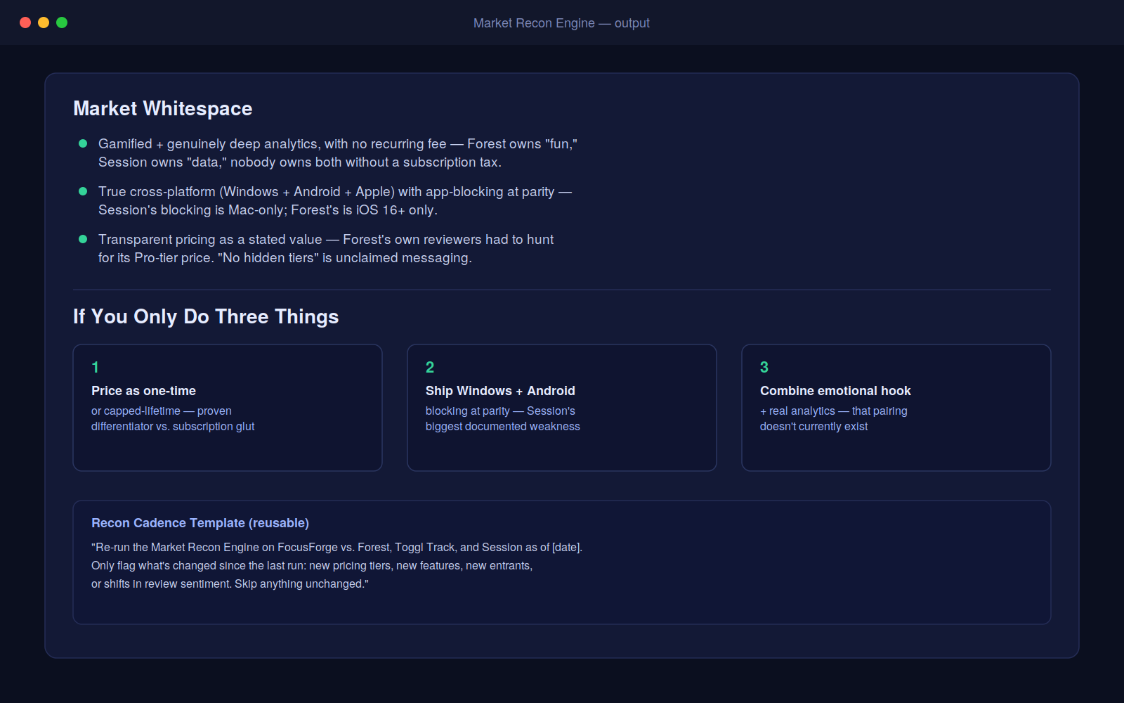 Market Recon Engine screenshot 3