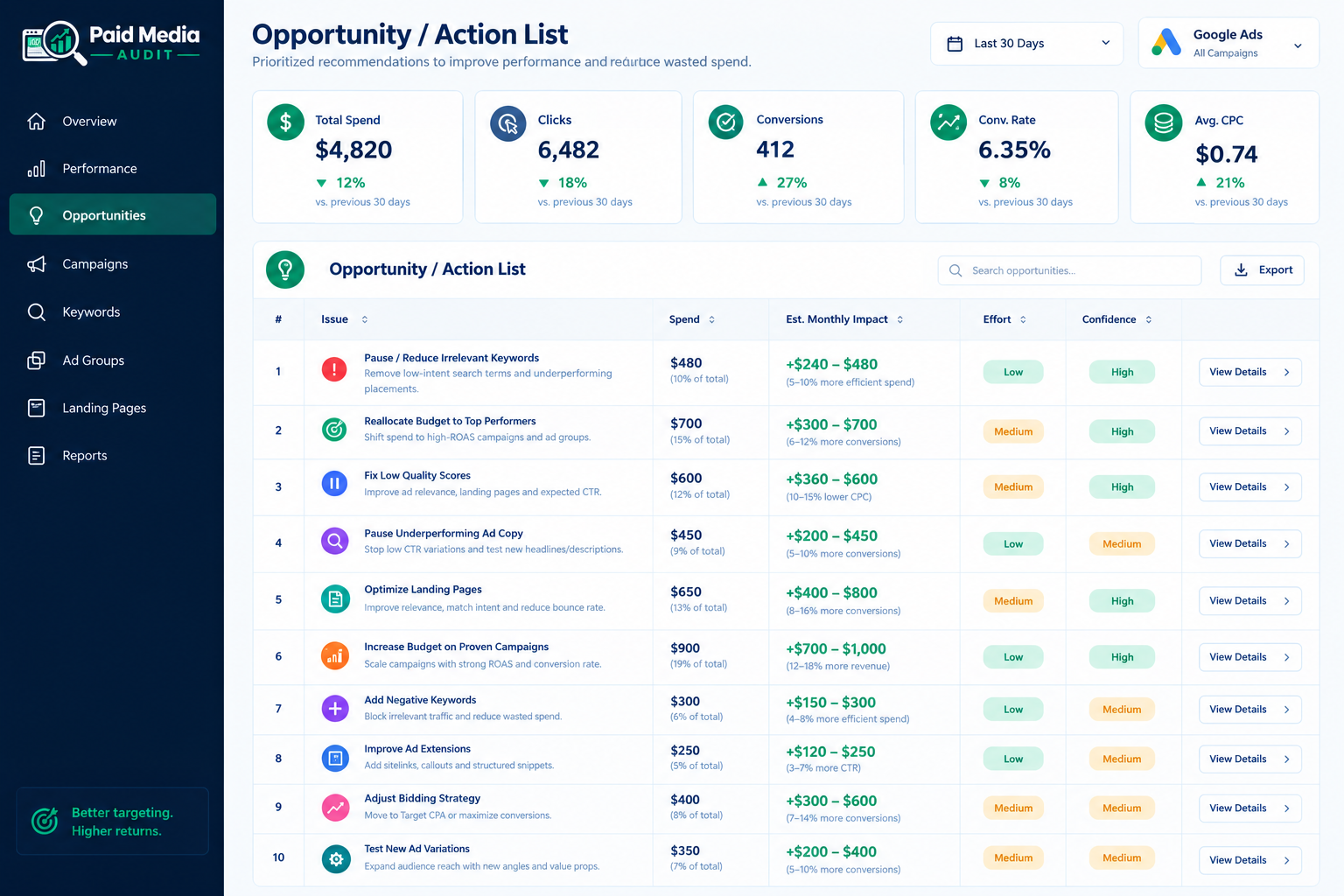 Paid Media Audit screenshot 3
