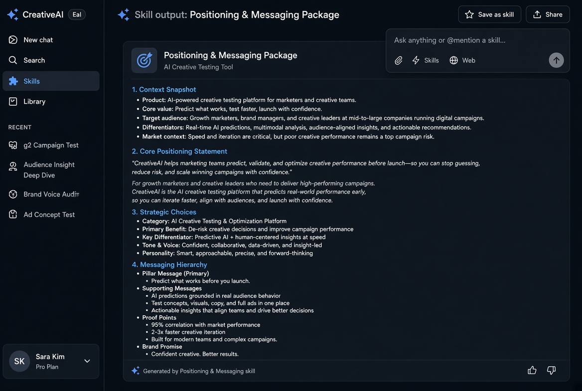 Positioning & Messaging Architect preview