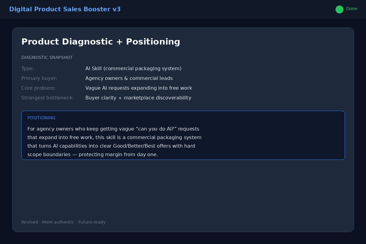 Digital Product Sales Booster v3 preview