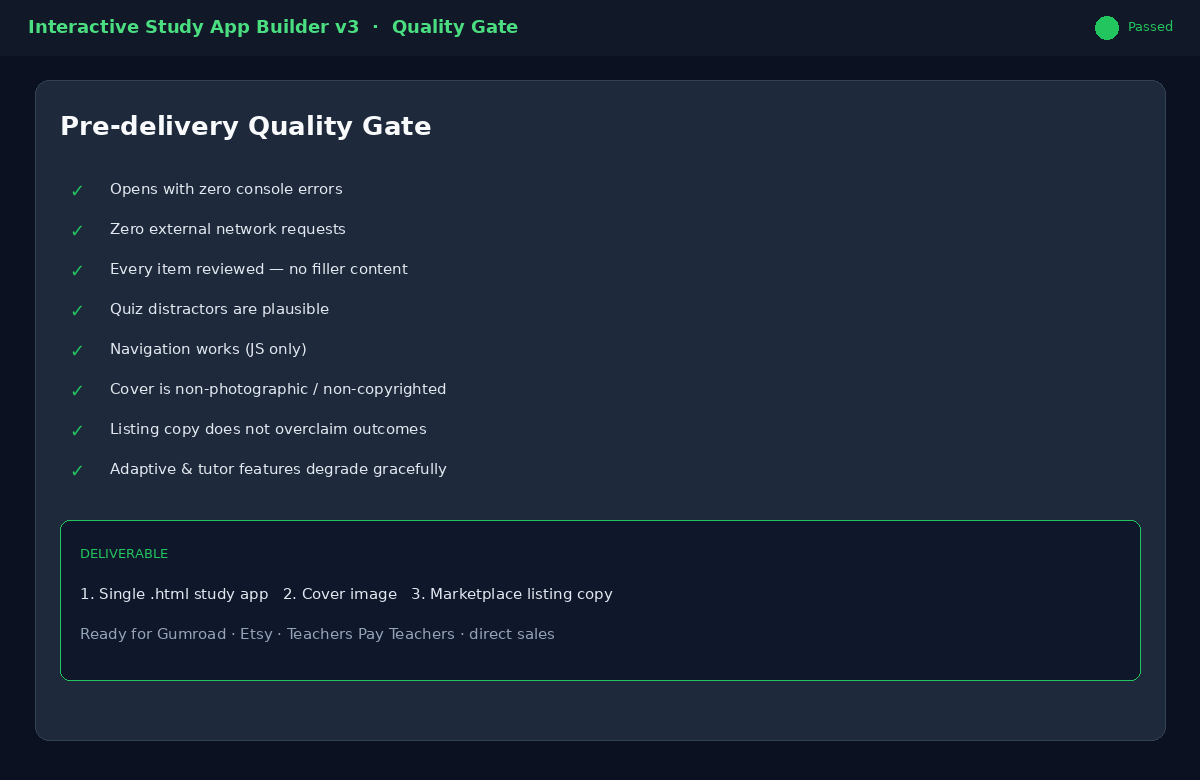 Interactive Study App Builder v3 screenshot 2
