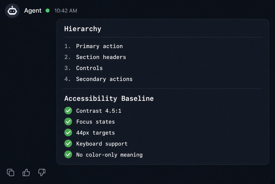 Production UI screenshot 2