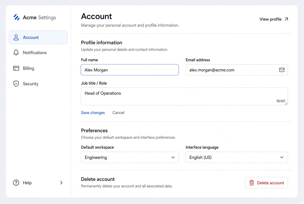 Production UI screenshot 3