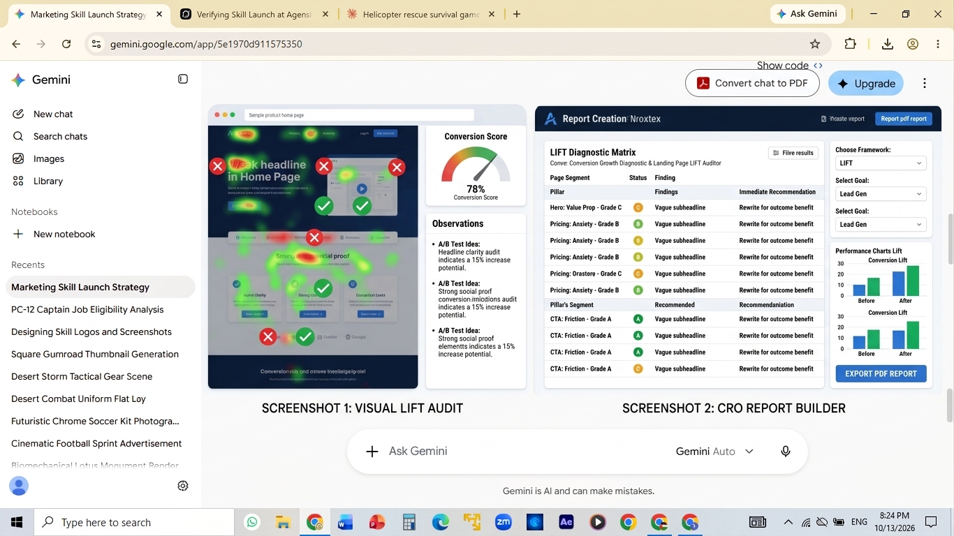 Conversion Growth Diagnostic screenshot 2