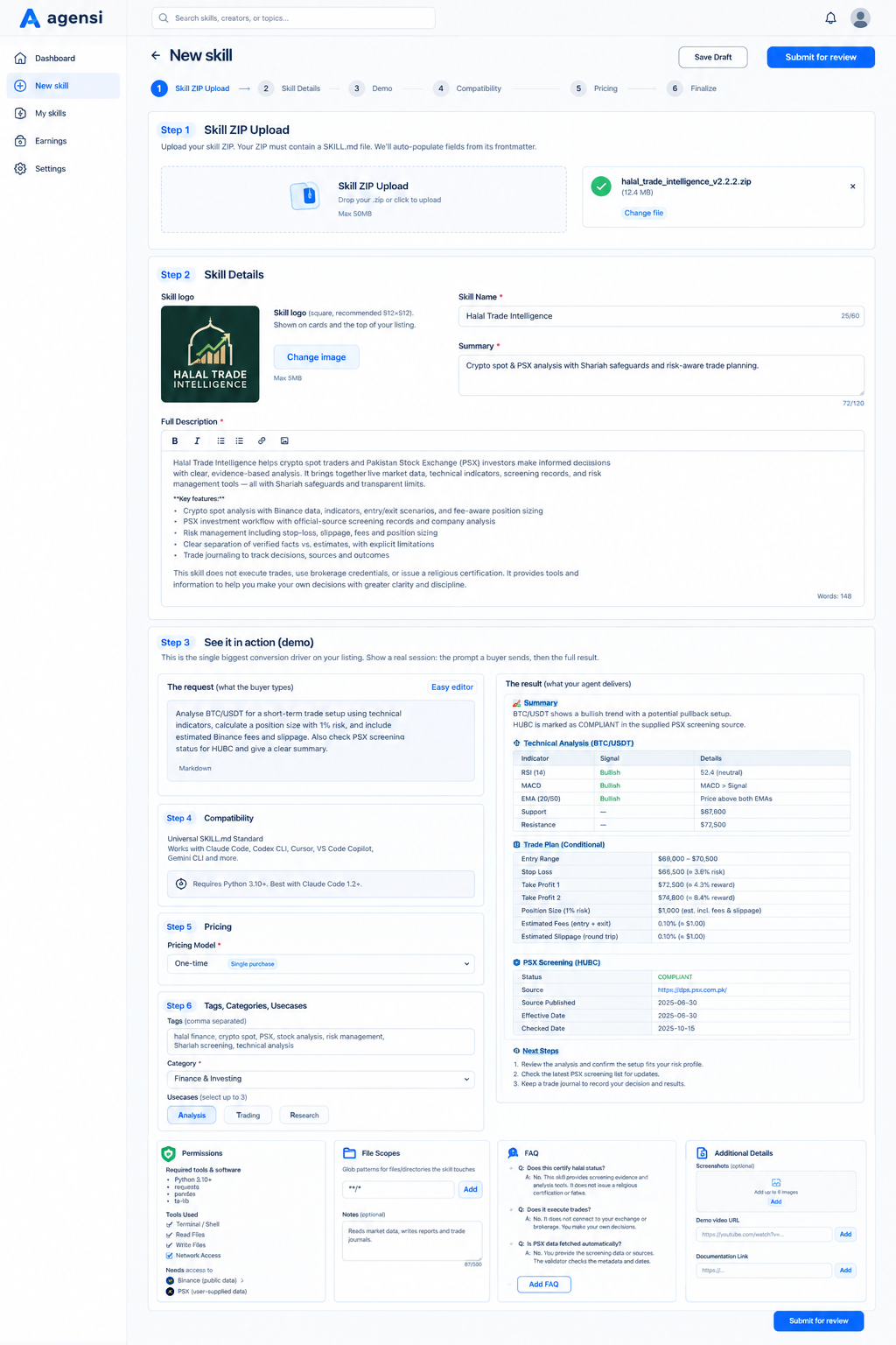 Halal Trade Intelligence preview