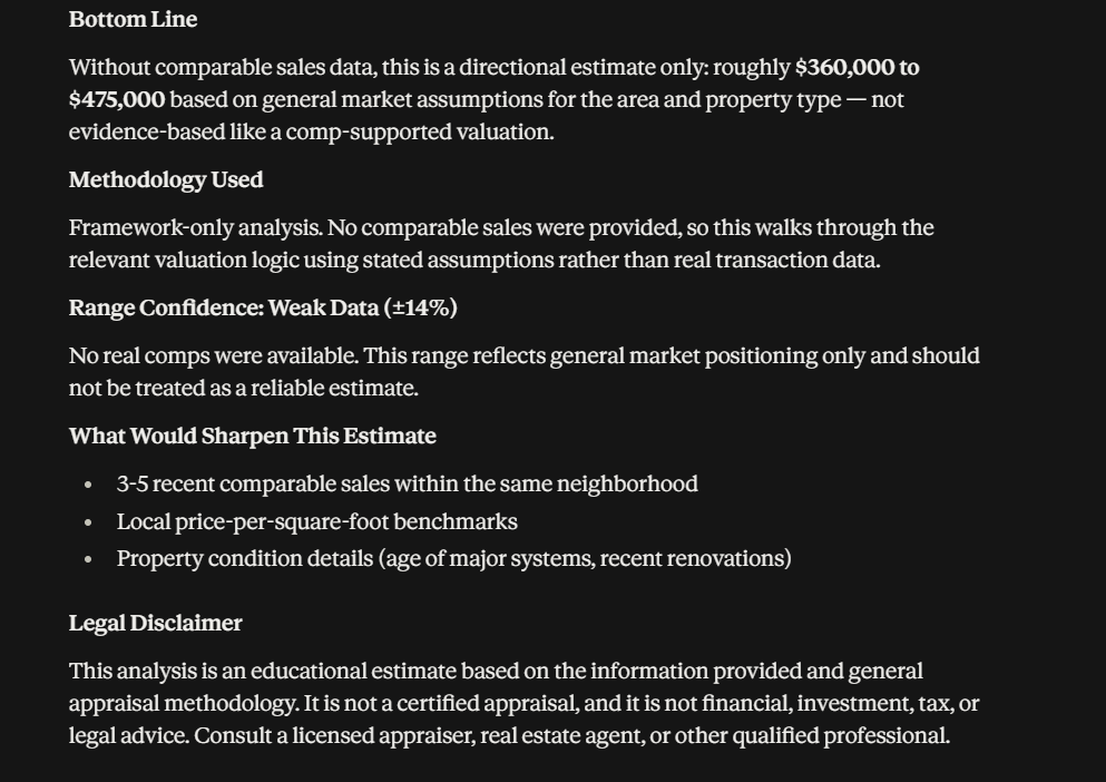 Real Estate Valuation & Property Analyst screenshot 2