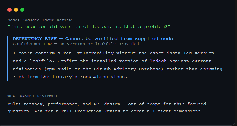 SaaS Backend Code Reviewer screenshot 2