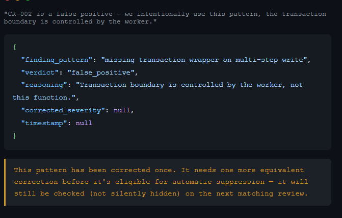 Self Learning Code Reviewer screenshot 3