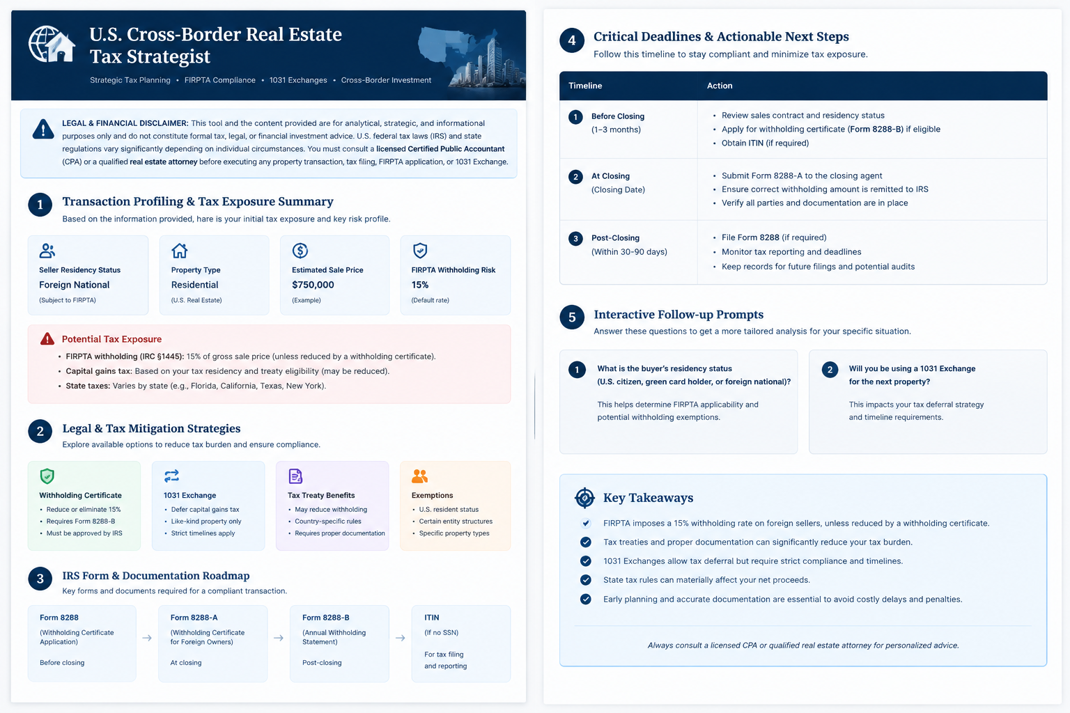 Cross-Border Real Estate Tax Strategist screenshot 2