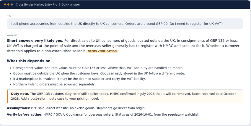 Cross Border Market Entry Pro screenshot 2