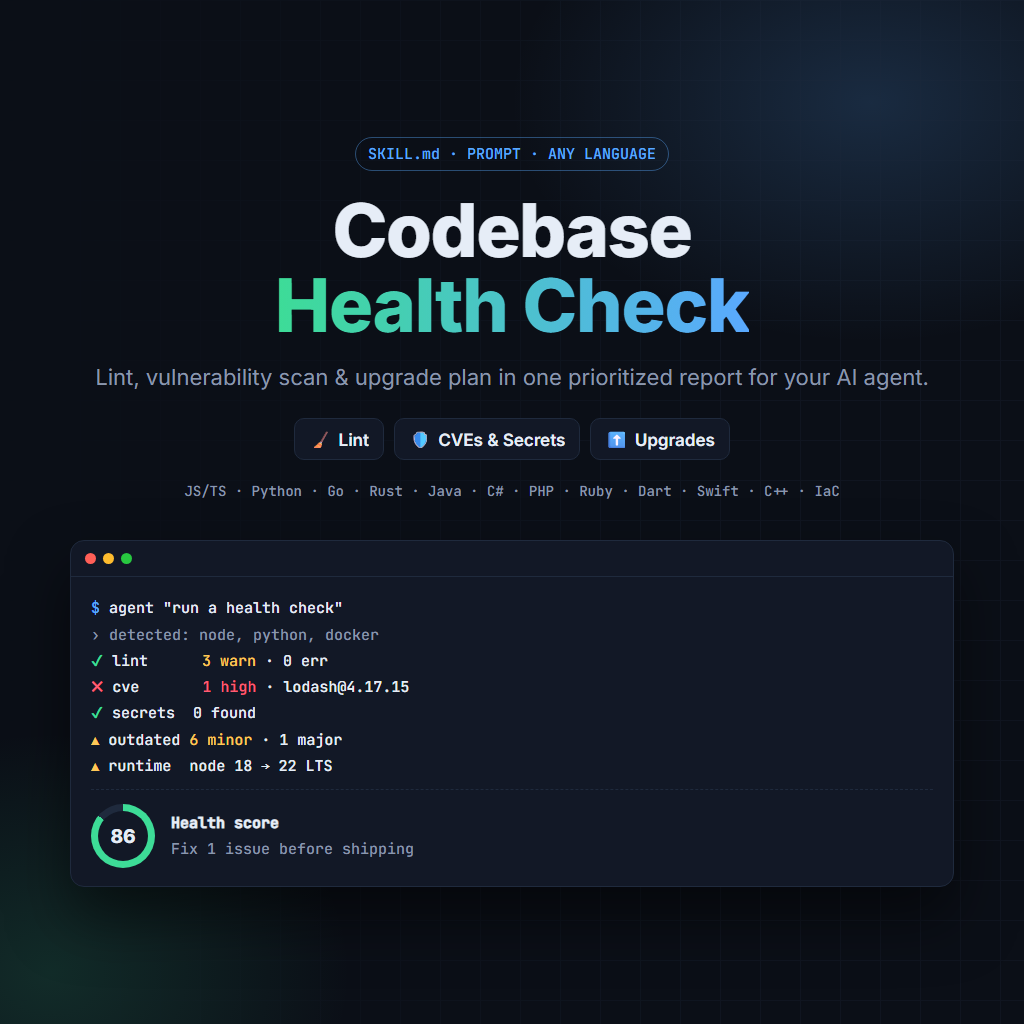 codebase health check preview
