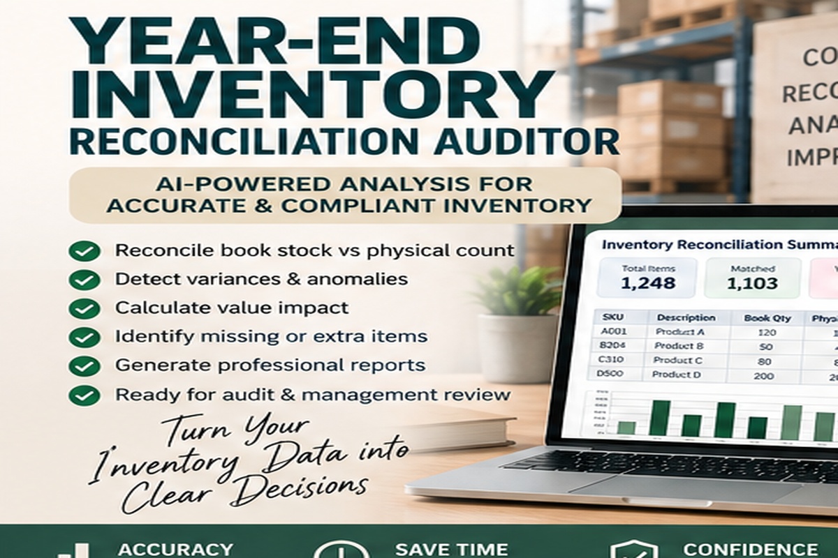 year end inventory reconciliation auditor preview