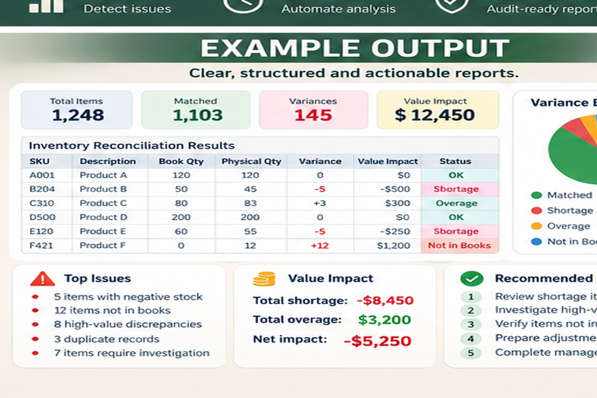 year end inventory reconciliation auditor screenshot 4