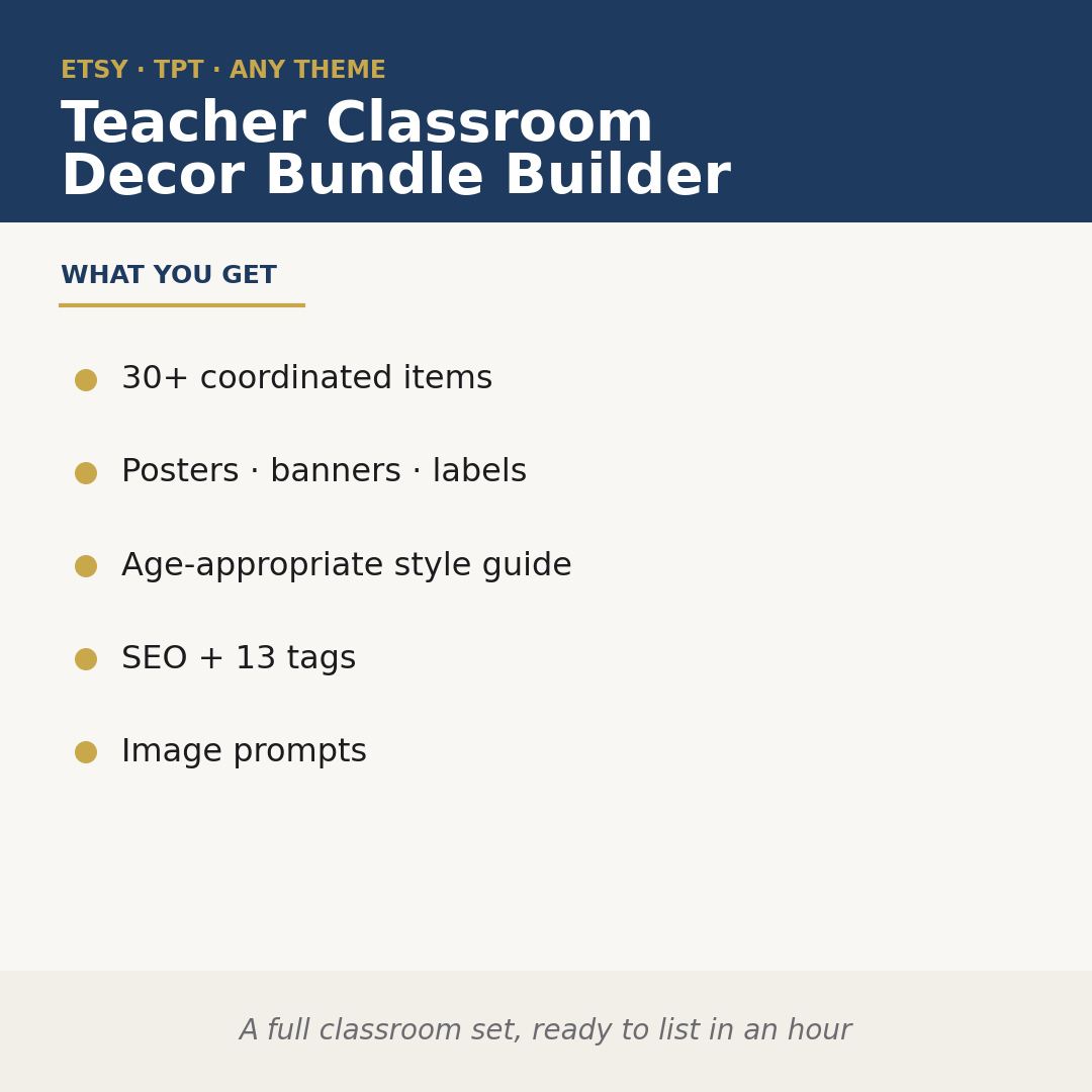 Teacher Classroom Decor Builder