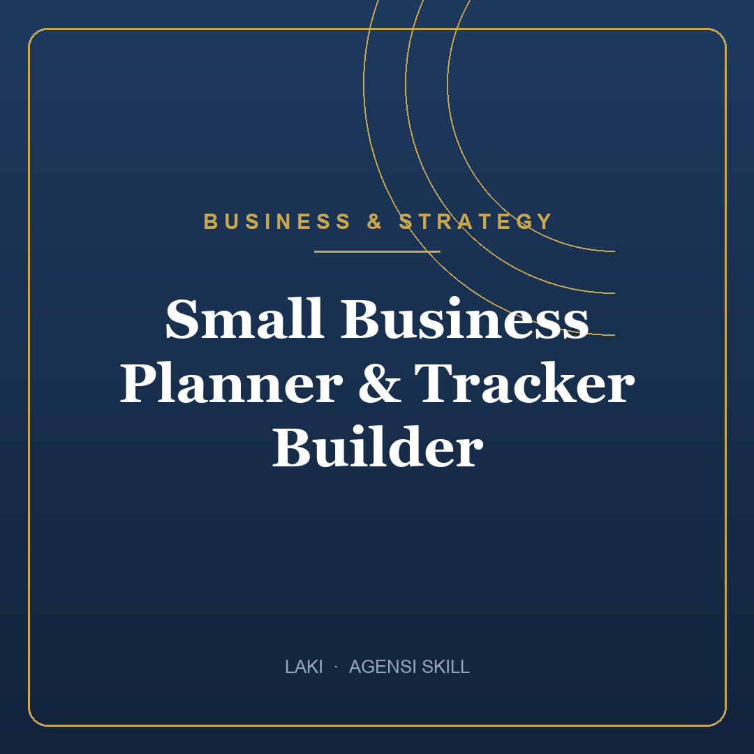 Small Business Planner & Tracker Builder