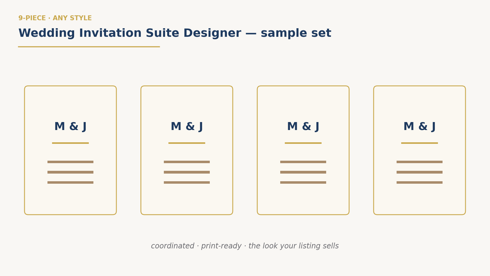 Wedding Invitation Suite Designer preview